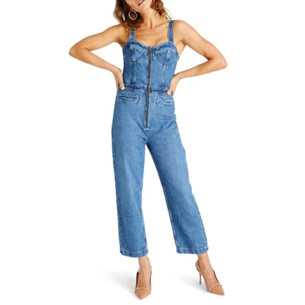 Etica Darla Denim Jumpsuit - size SMALL